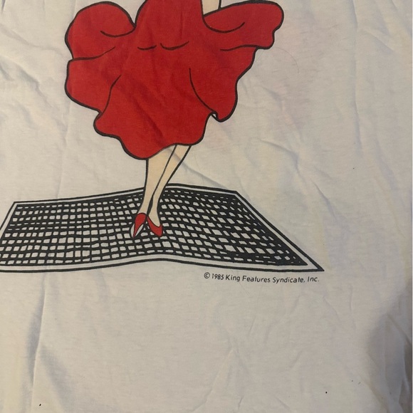 VTG 1985 Betty Boop T-Shirt Size Osfa Single Stitch King Features Syndicate RARE - Picture 4 of 8